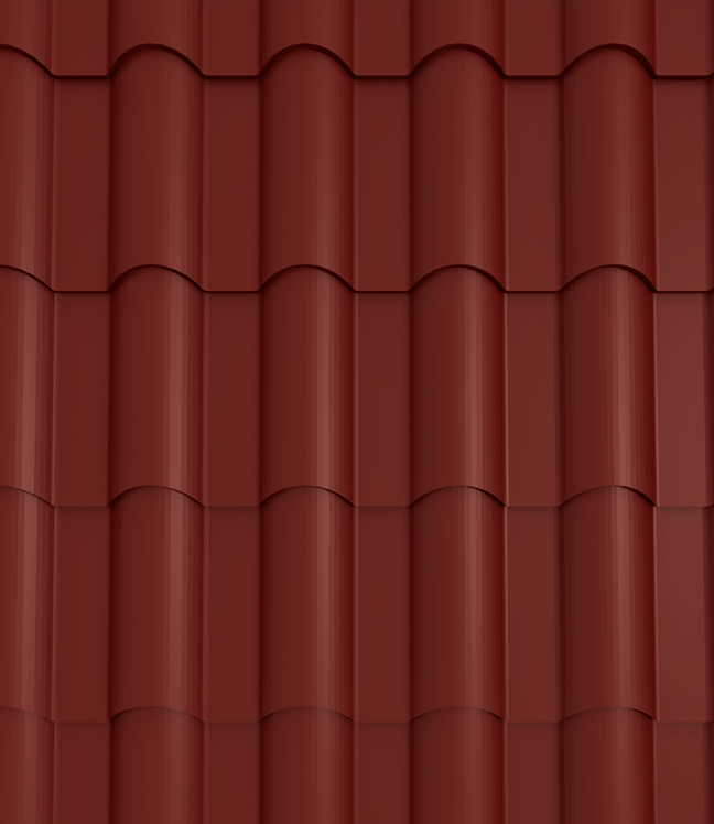 Trinity Eurotile Roofing Sheet - Maroon1 28G Matte