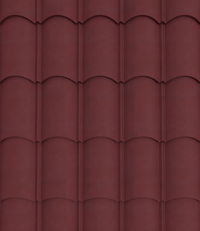 Trinity Orientile Roofing Sheet - Maroon1 28G Matte
