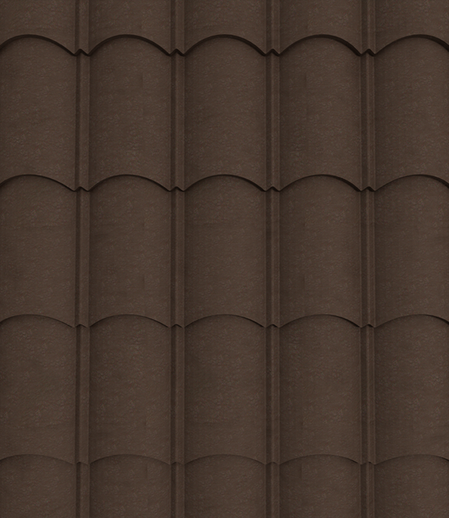 Trinity Orientile Roofing Sheet - Chocolate Brown1 28G Matte
