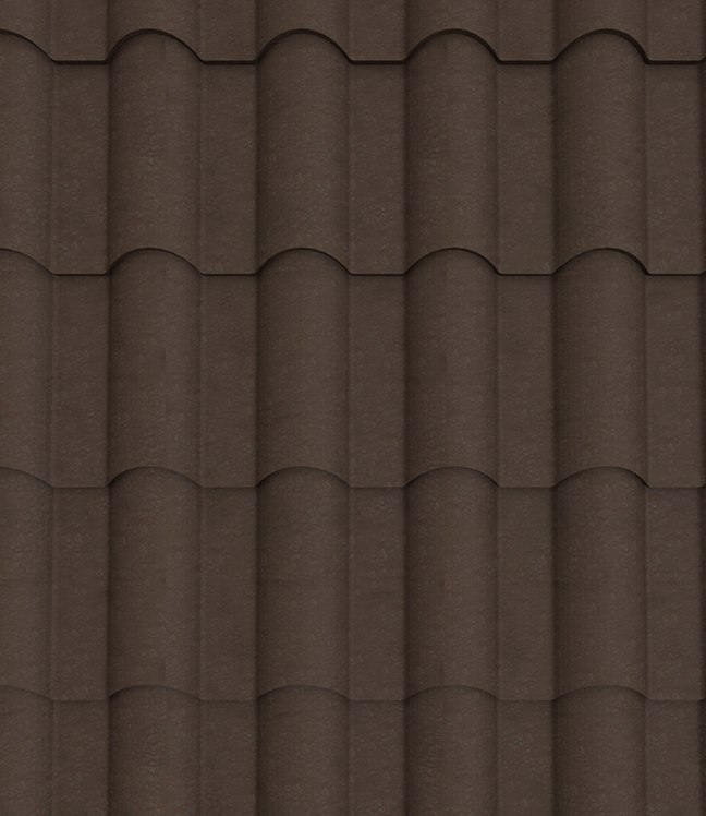 Trinity Eurotile Roofing Sheet - Chocolate Brown1 28G Matte