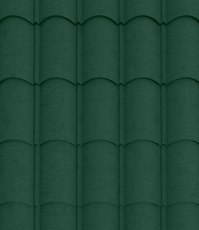 Trinity Orientile Roofing Sheet - Forest Green1 28G Matte
