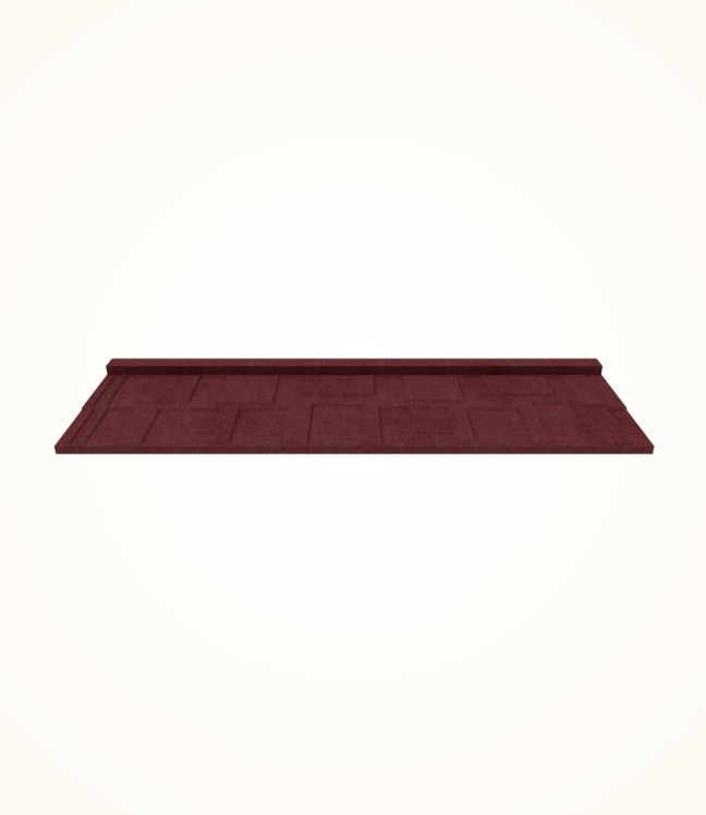 Stone Coated Shingle Roofing Tiles - Maroon