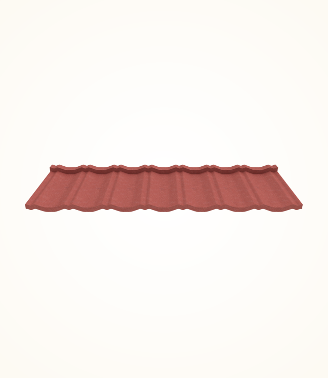 Stone Coated Classic Roofing Tiles - Tile Red