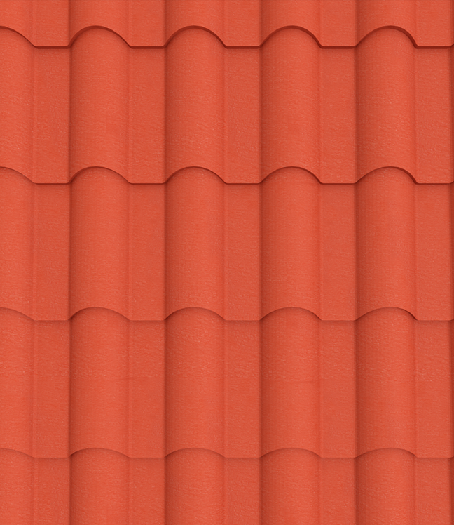 Trinity Eurotile Roofing Sheet -Tile Red1 28G Matte